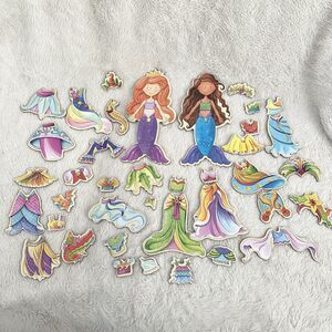 Shure Magnetic Dress Up Mermaids Mix N Match Outfits Dress Up Play Toy